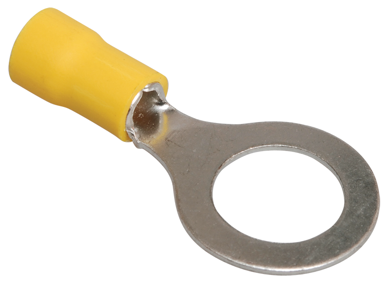 Наконечник изолированный УЕК НКИ5.5-8 4-6 мм2 М8 100 шт. Желтый (UNL20-006-6-8)