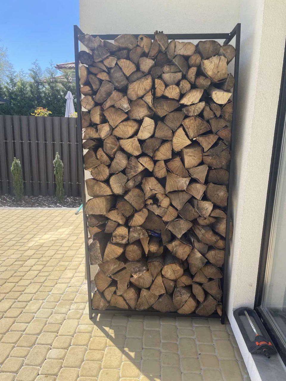 Дровница Kompred ДК2/7 из металла в стиле лофт 500х350х2000 см (2044667812)