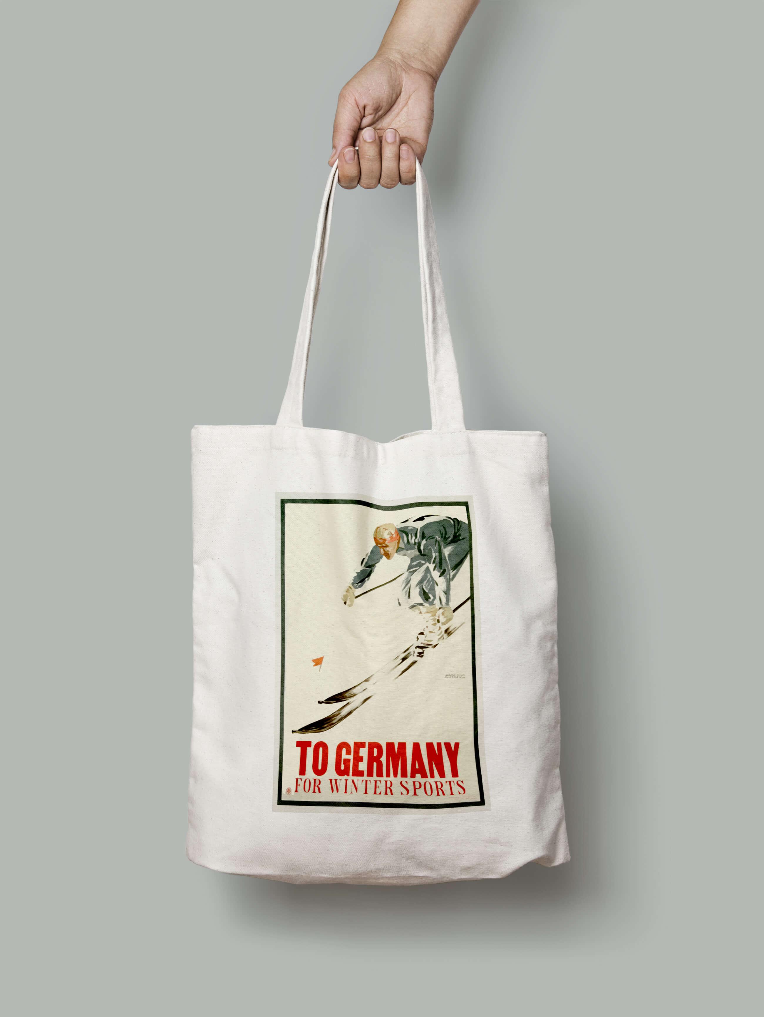 Эко-сумка На лыжи в Германию шопер (germany_4_Bag)