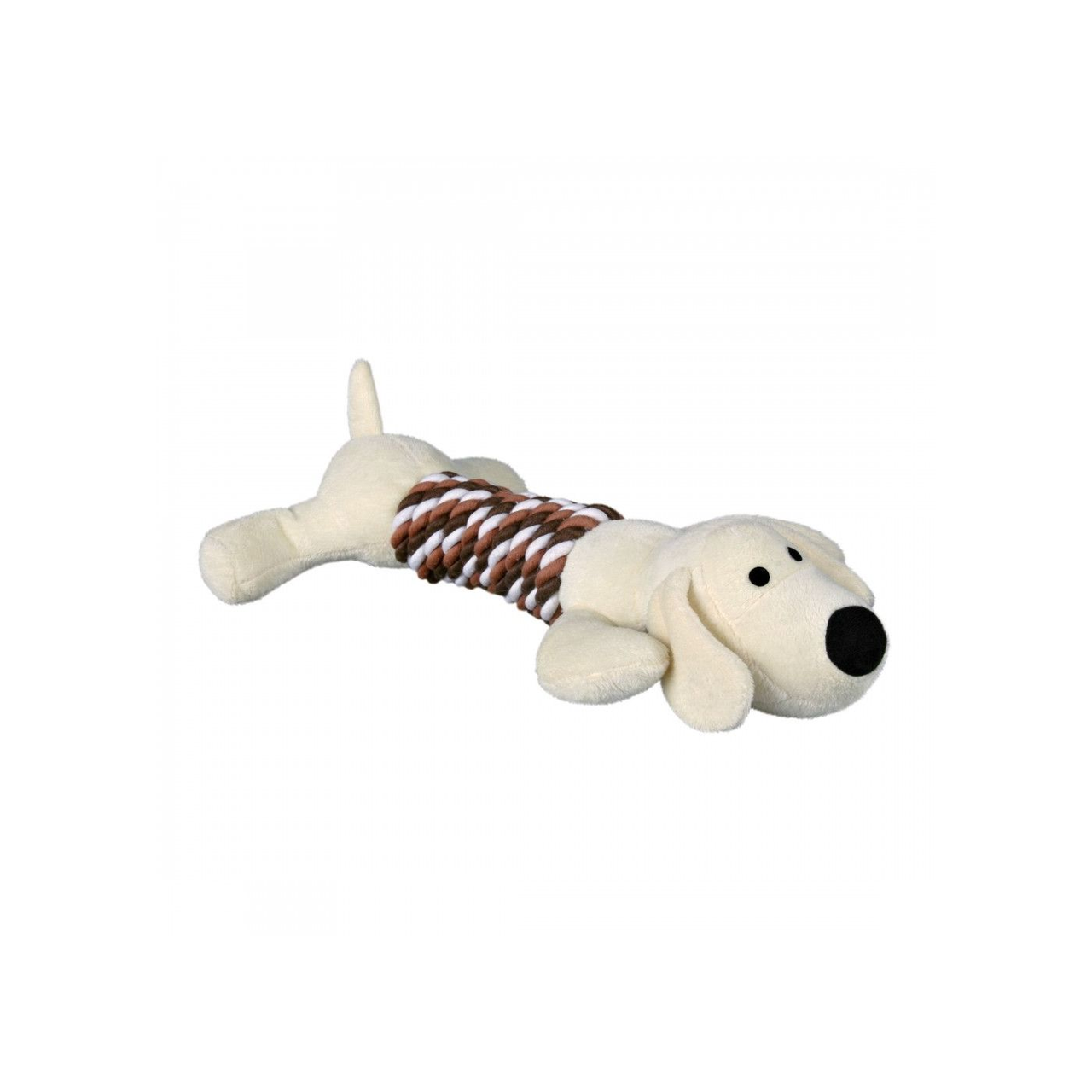 Игрушка для собак Trixie Животные собака с веревкой и пискавкой 32 см (4011905358949)