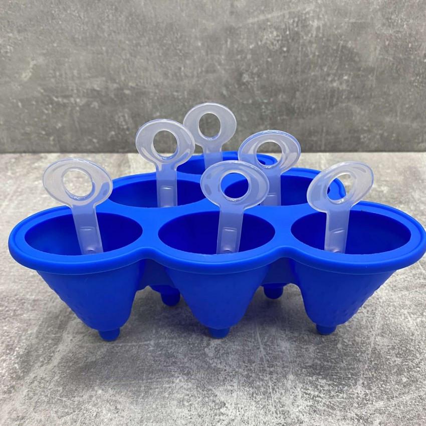 Форма для морозива Empire EM-9812 cиліконова 6 шт. Синій (1850442053) - фото 3