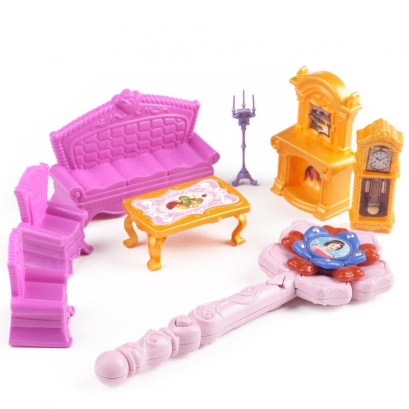 Игровой набор Замок для кукол с каретой и фигурками Розовый (IM363)