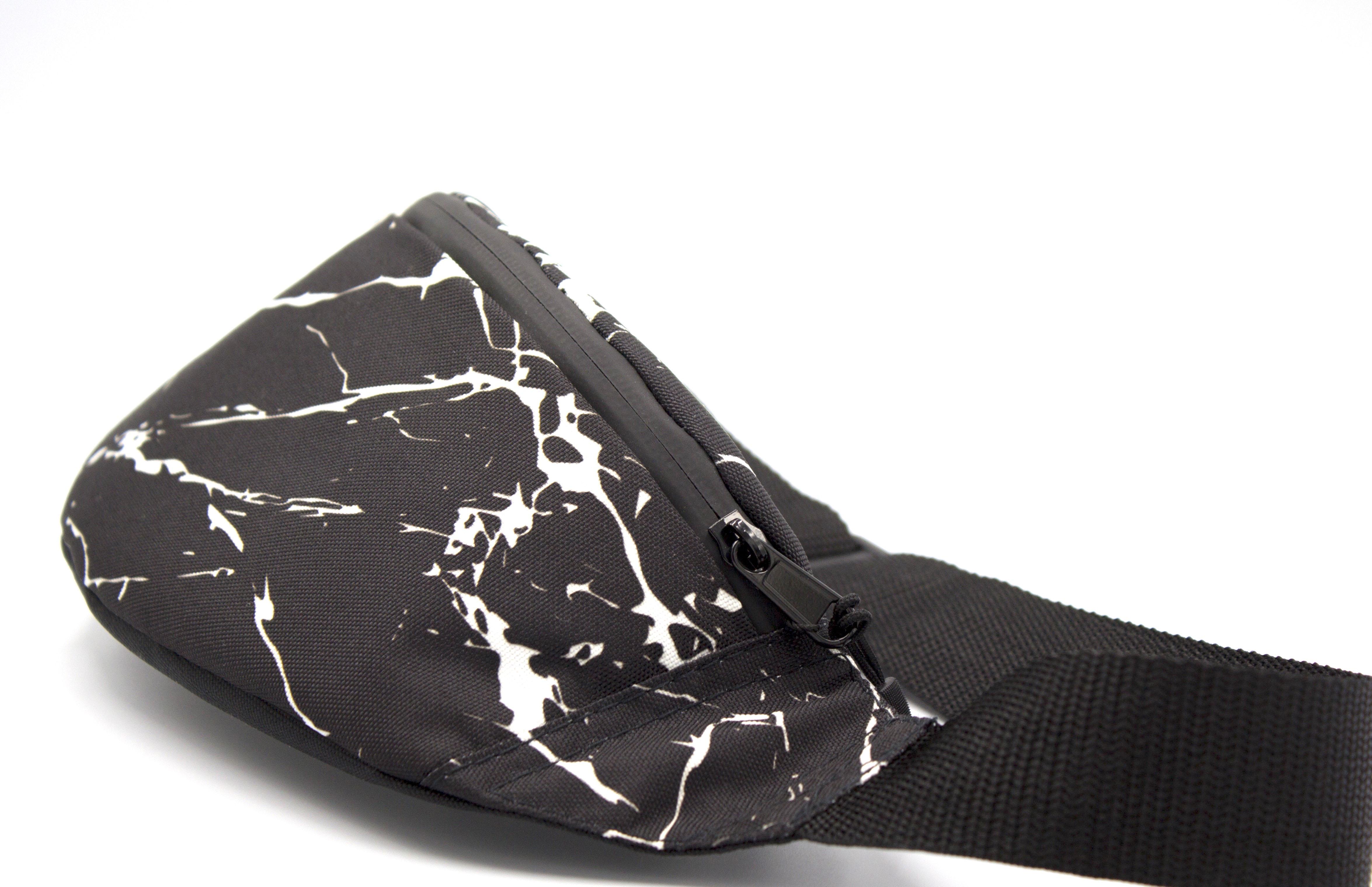 Сумка бананка Мрамор Черный (24415014) - фото 5 Сумка бананка Мрамор Черный (24415014) - фото 5