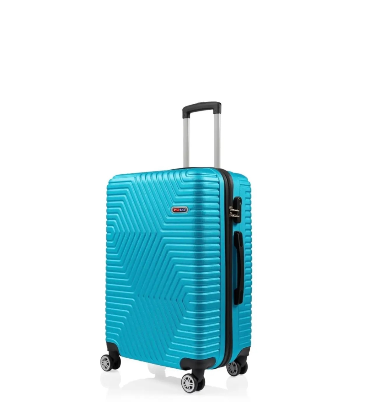 Чемодан Polo ПК010-М поликарбонат на 4-х двойных колесах средний М 70 л Бирюзовый - фото 1 Чемодан Polo ПК010-М поликарбонат на 4-х двойных колесах средний М 70 л Бирюзовый - фото 1
