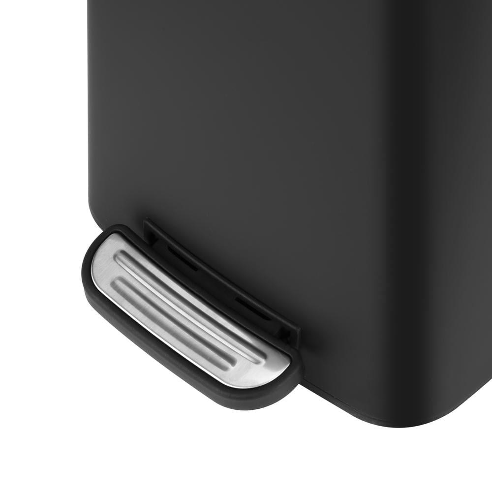 Ведро для мусора Zerix Kubix-TC0108 8 л прямоугольное Черный (ZX5892) - фото 3 Ведро для мусора Zerix Kubix-TC0108 8 л прямоугольное Черный (ZX5892) - фото 3