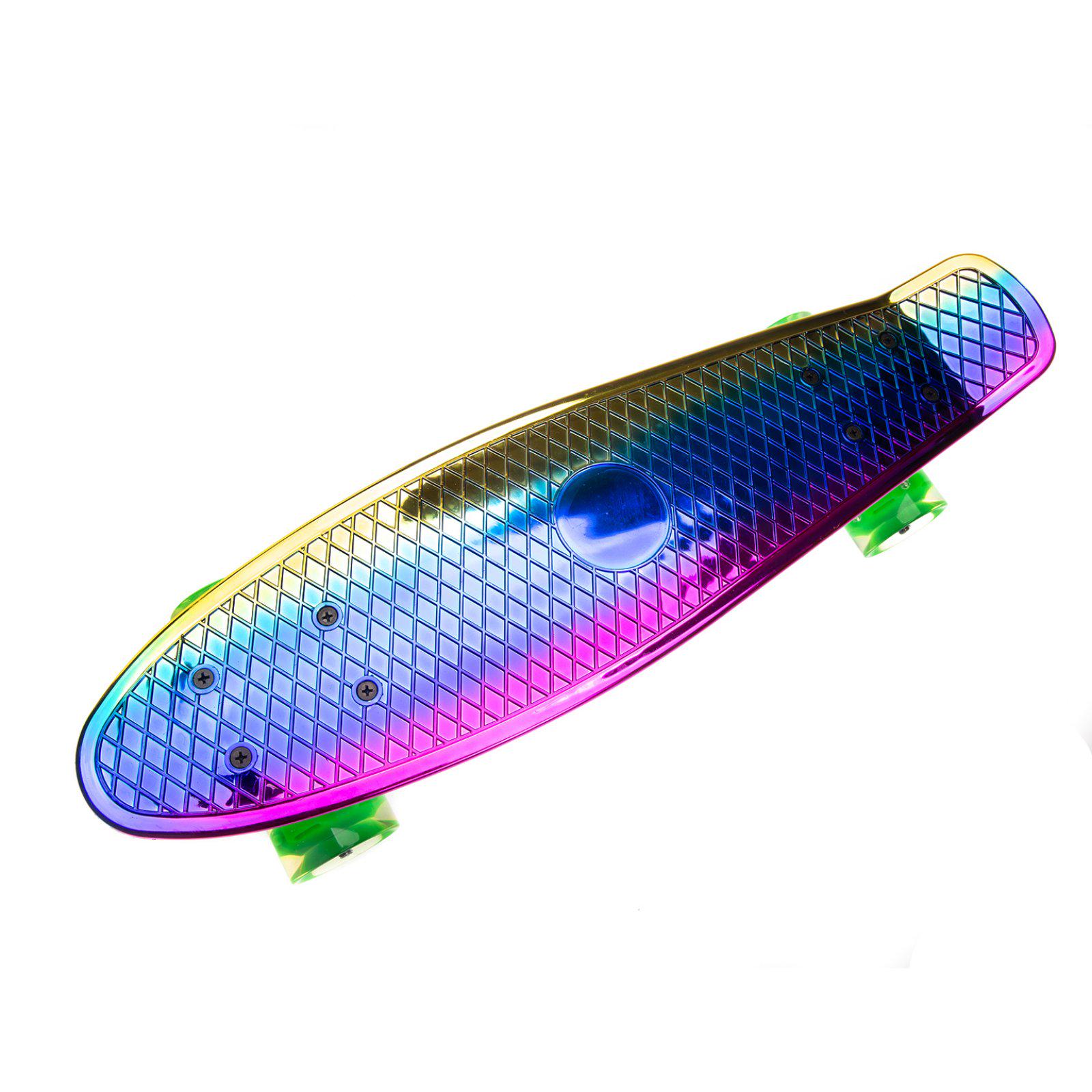 Пенни борд Penny Board с подсветкой хамелеон - фото 2