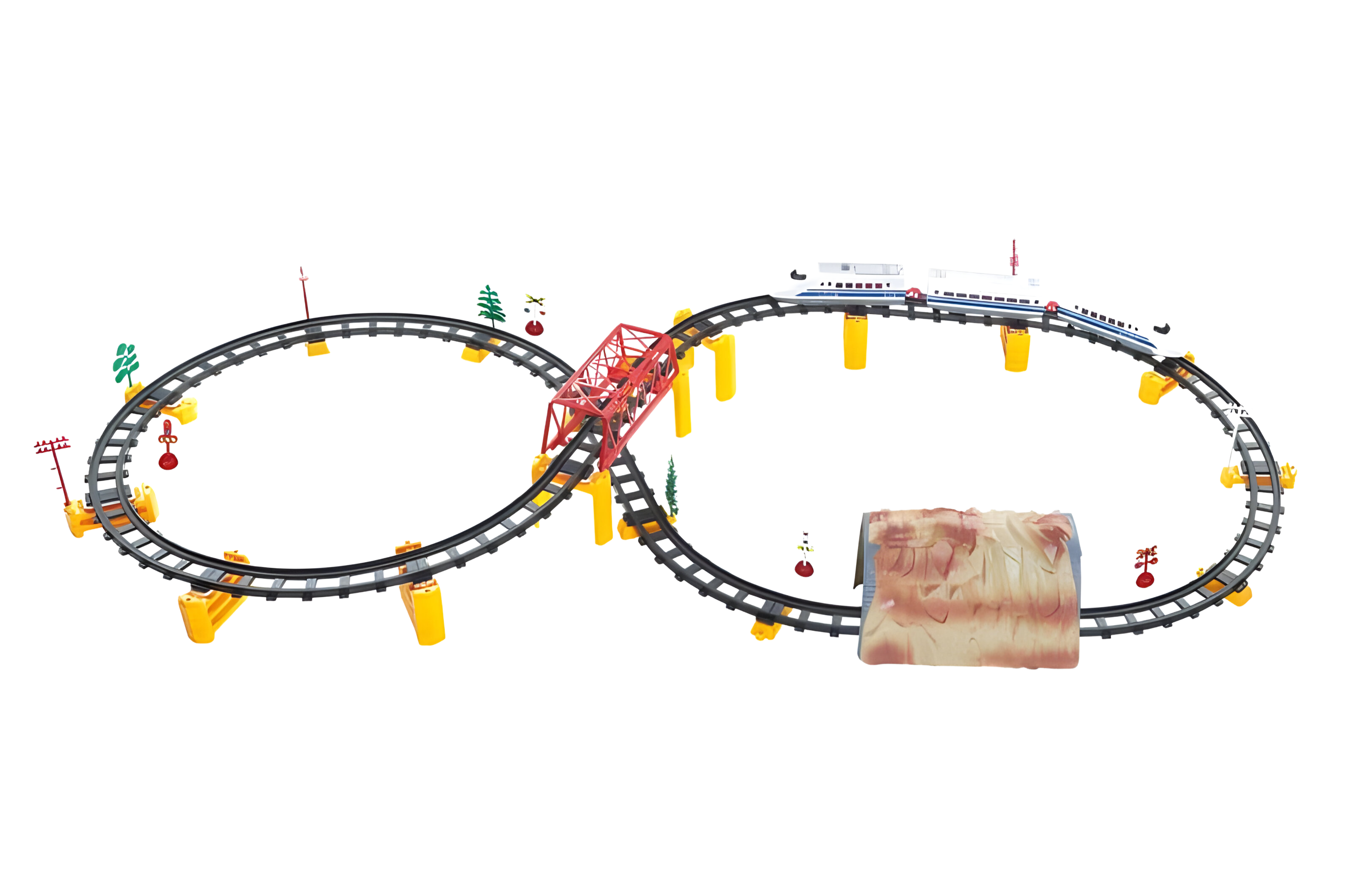 Детская железная дорога 88 деталей (2913 A2)