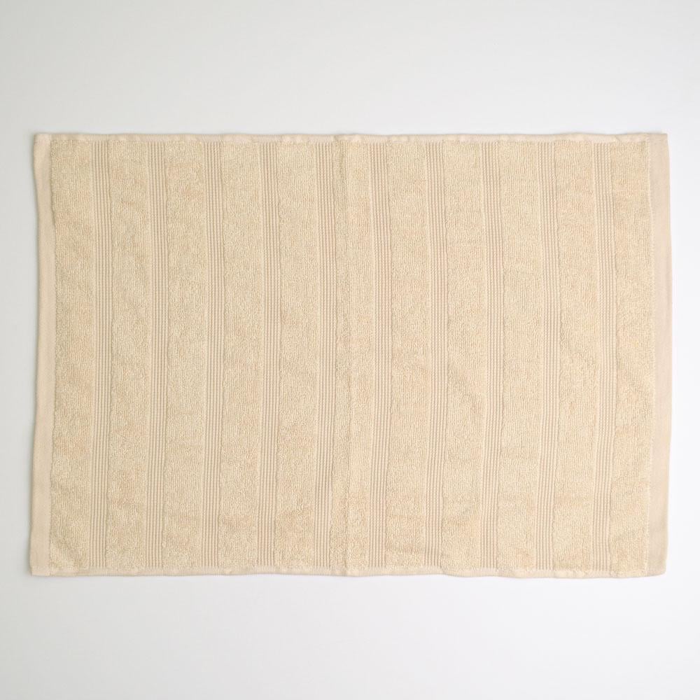 Полотенце махровое для ног GM Textile с полосками 450 г/м2 50х70 см Бежевый (450-70-pl-beige)