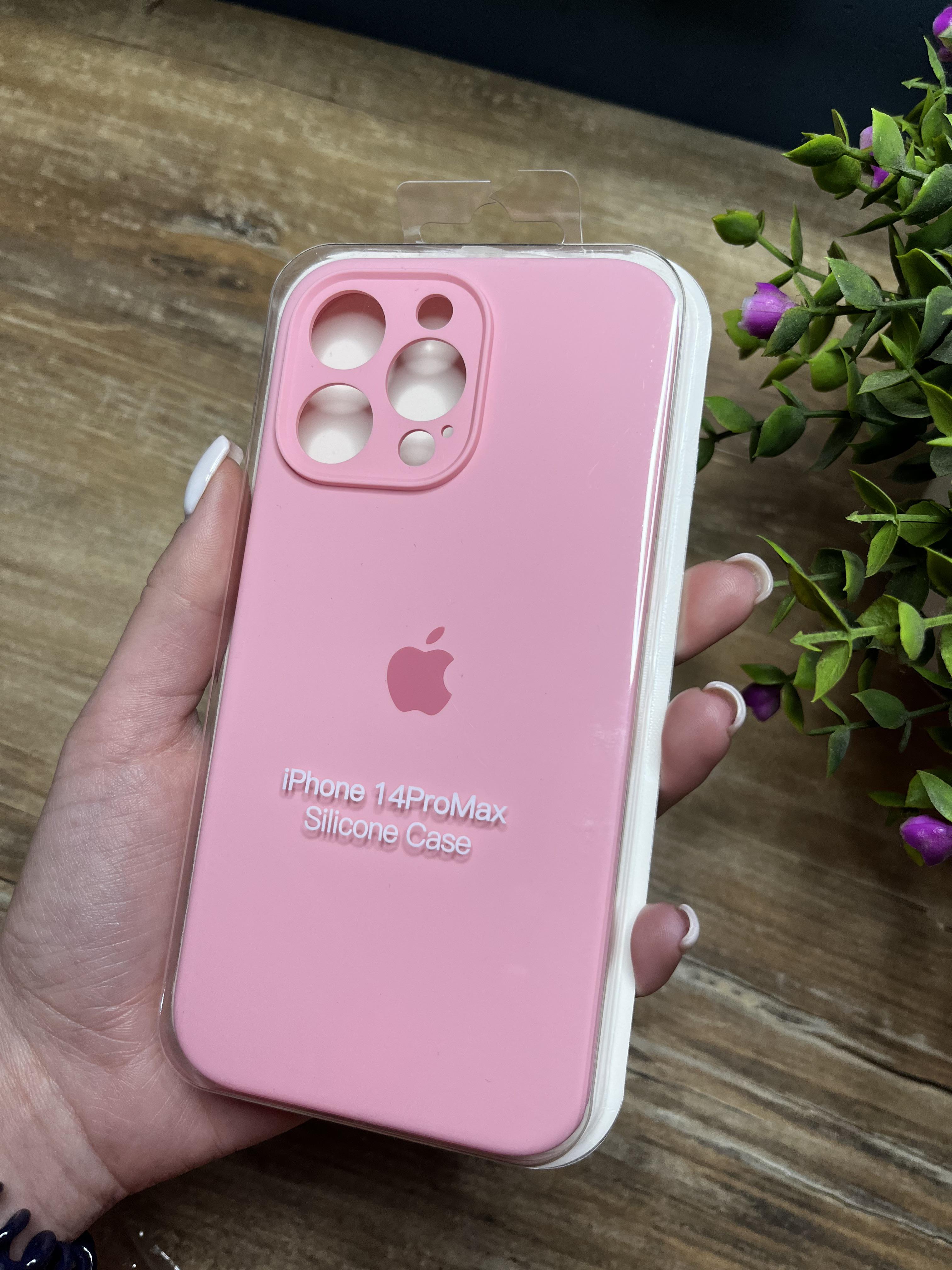 Чохол накладка на iPhone (Айфон) 14 Pro Max закритий низ та закрита камера silicone case full camera на apple - фото 1