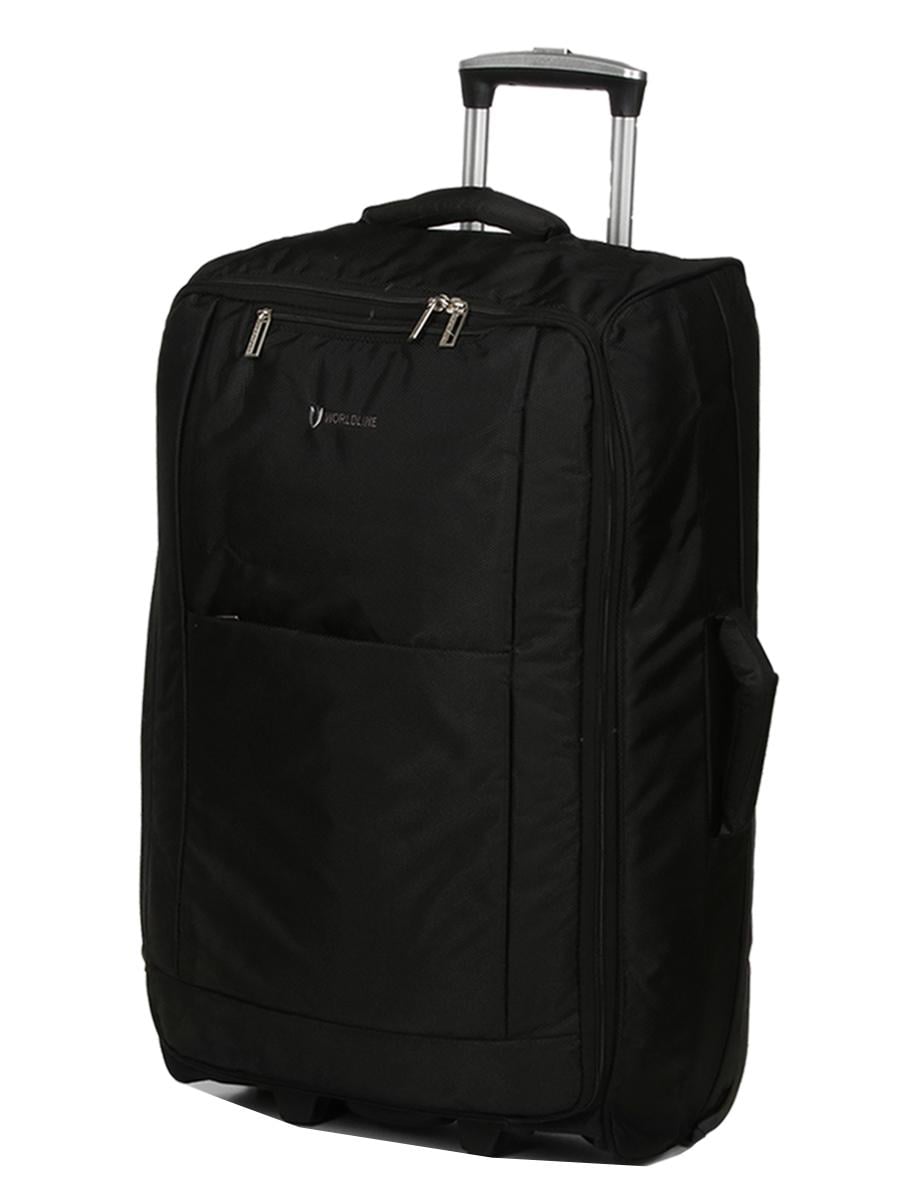 Чемодан средний Airtex 525 M тканевый на 2 колесах Queluz 68x40x22 см 60 л Черный