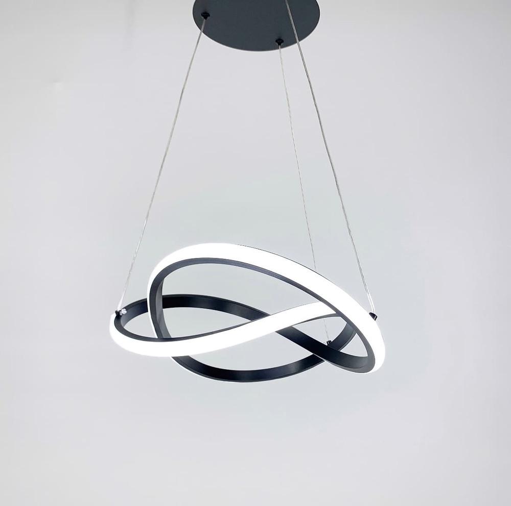 Люстра подвесная Led 100х52 см Черный (SG 12 BK) - фото 6