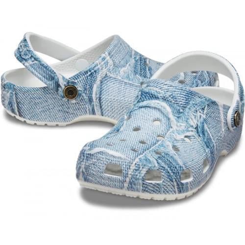 Сабо жіночі Crocs Classic Denim Clog Denim р. 40-41 Світло-синій (17589)