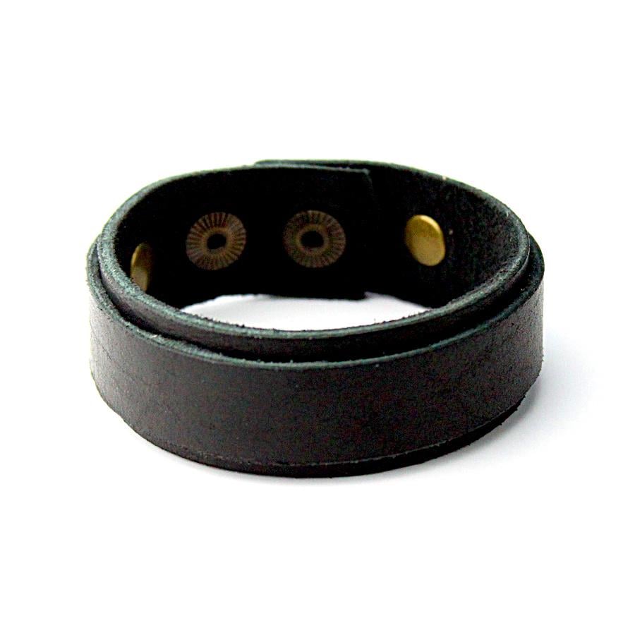 Браслет шкіряний Crank Чорний (14036806)