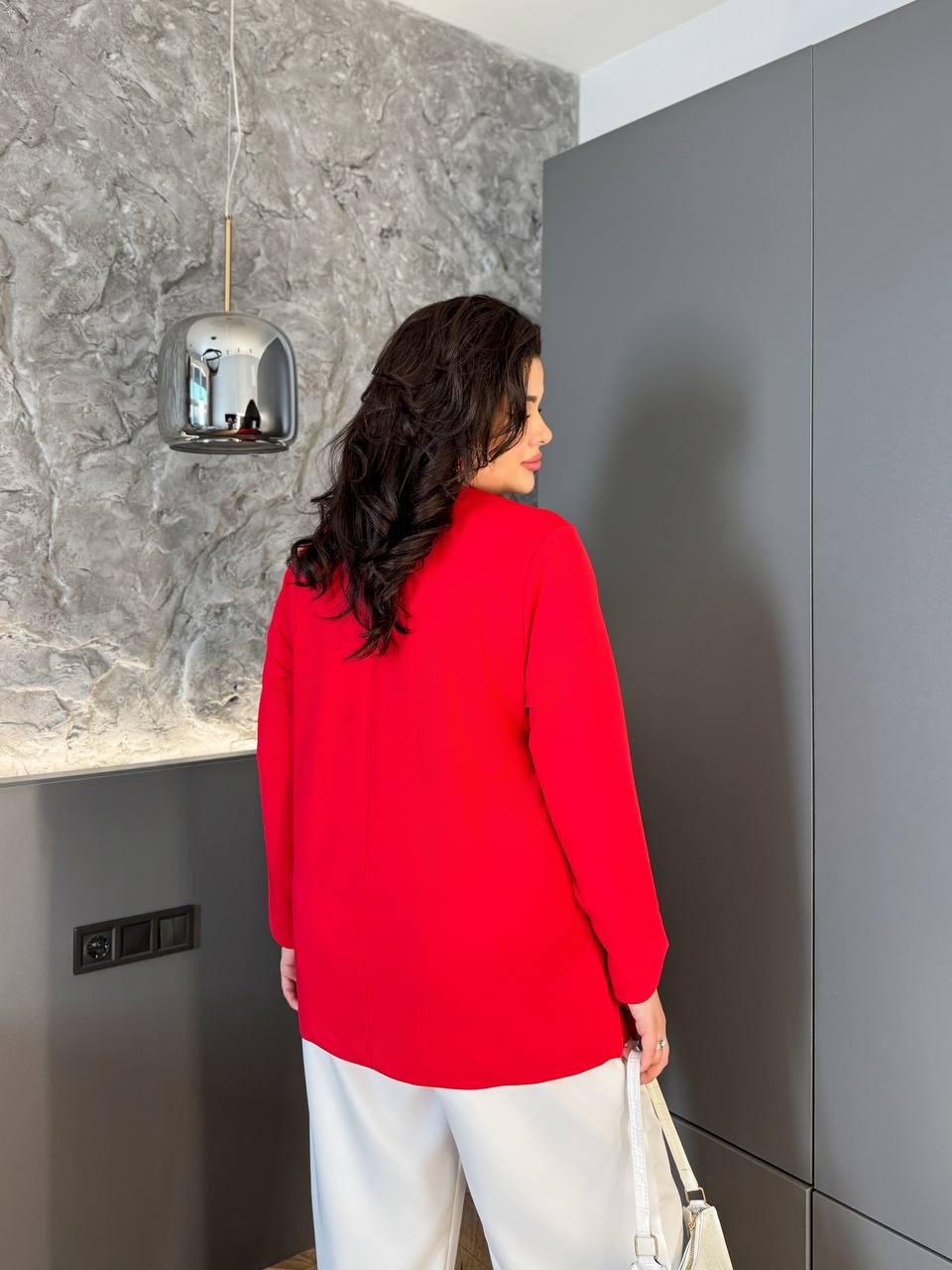 Блуза жіноча з оздобленням XL Червоний (Арт 1178) - фото 2 Блуза жіноча з оздобленням XL Червоний (Арт 1178) - фото 2