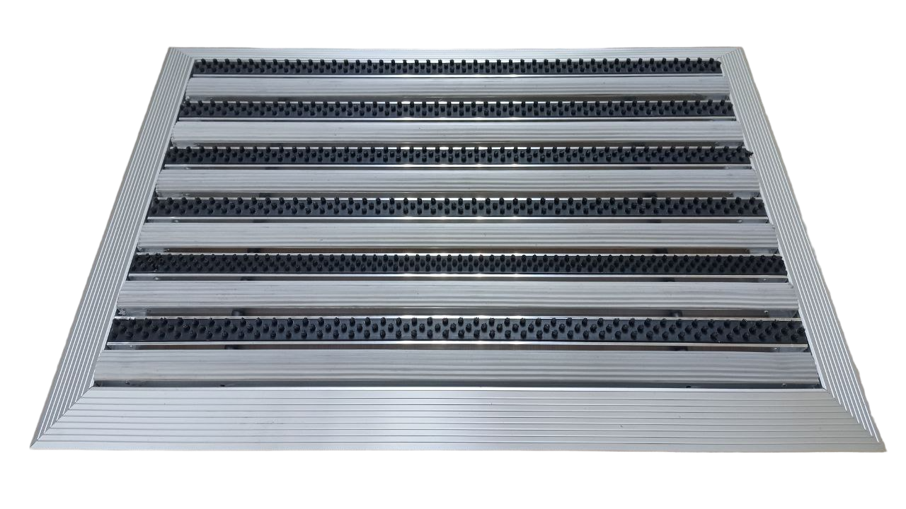 Решітка брудозахисна у зовнішньому обрамленні 60х40 см Сірий