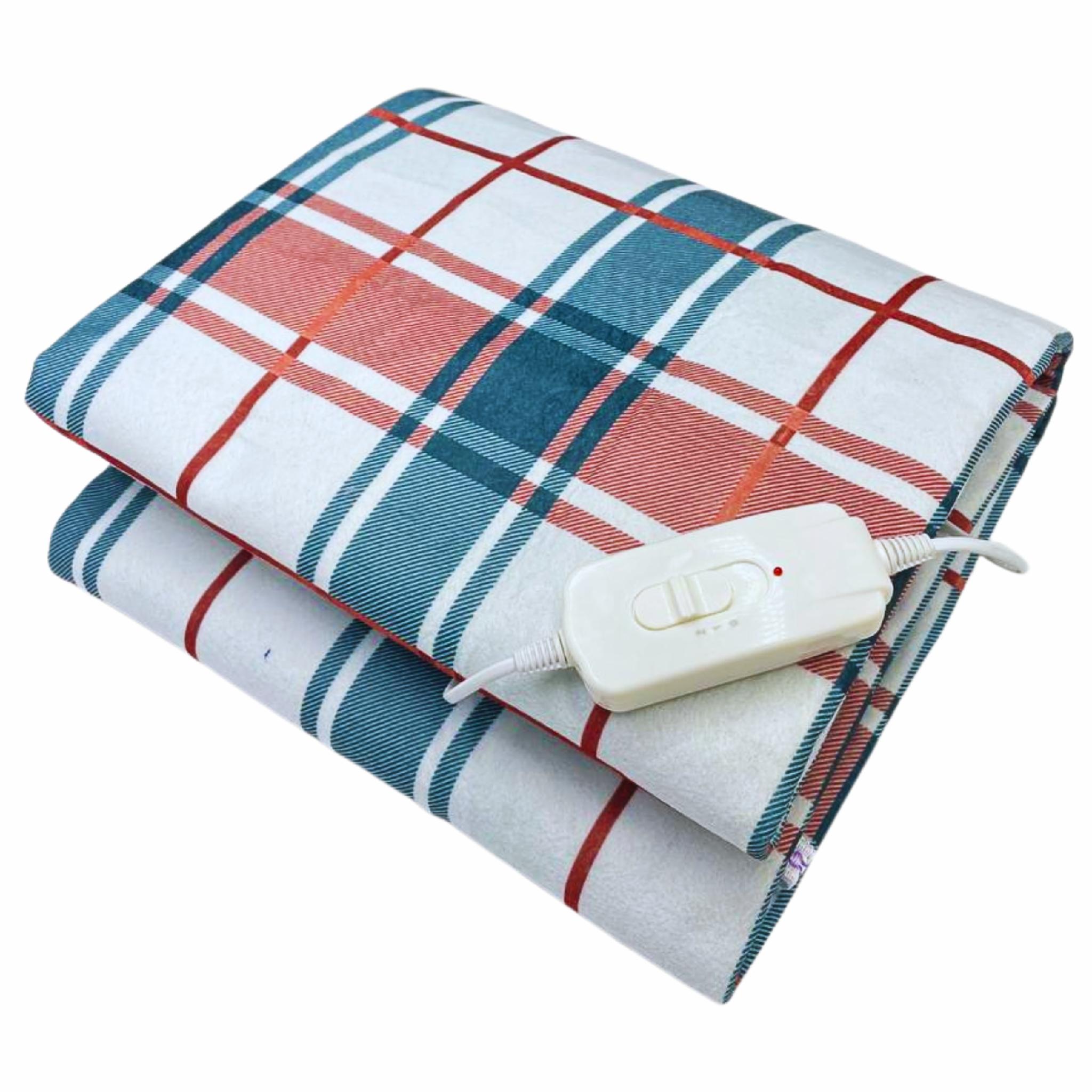 Простынь электрическая с подогревом Electric Blanket в клетку полуторную 150х70 см (4618a9aa)