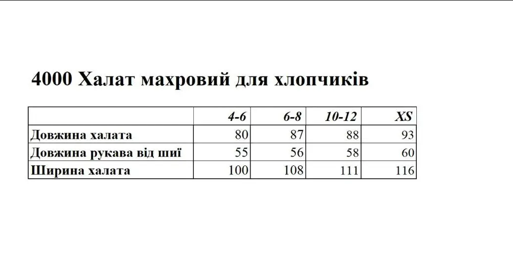 Халат махровий дитячий для хлопчика 158-164 см Темно-синій (4009тр4) - фото 4