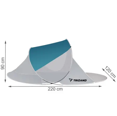Намет пляжний Trizand 10182 Бірюзово-сірий (17540613) - фото 3