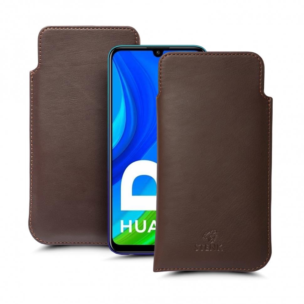 Футляр Stenk Elegance для HuaWei P Smart (2020) Коричневый (68024)