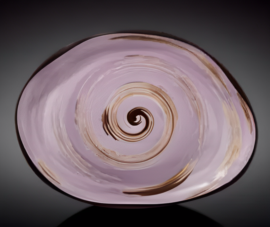 Блюдо камень Wilmax SPIRAL LAVENDER 33х24,5