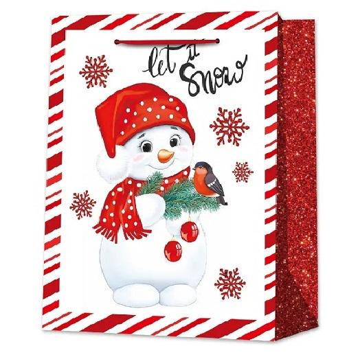 Подарочный пакет новогодний Stenson R33088-M Christmas miracle