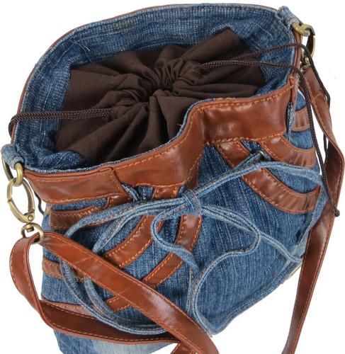 Сумка джинсовая Fashion jeans bag Синий (sposupe251_Jeans8057 blue) - фото 3