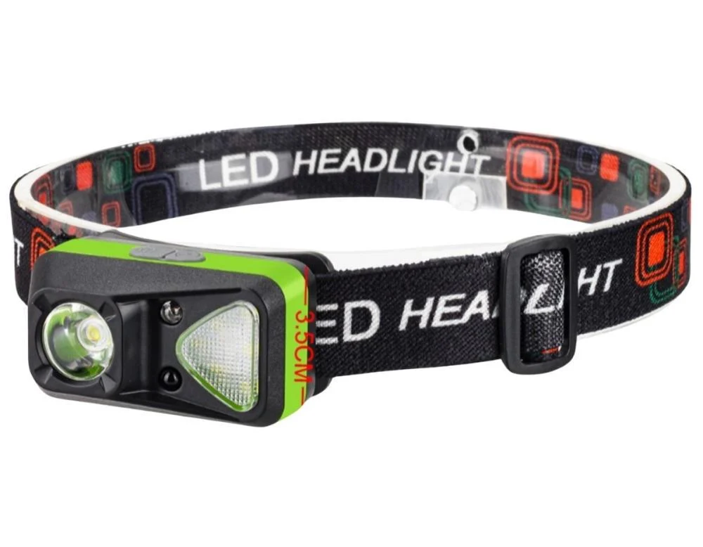 Ліхтар налобний W-18-XPG+6SMD white/red Motion Sensor 1x14500