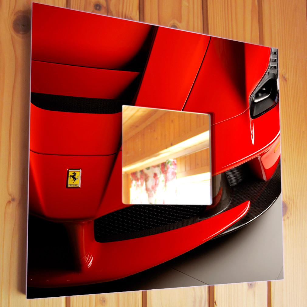 Зеркало декоративное Ferrari 260х260 мм (M03845) Зеркало декоративное Ferrari 260х260 мм (M03845)