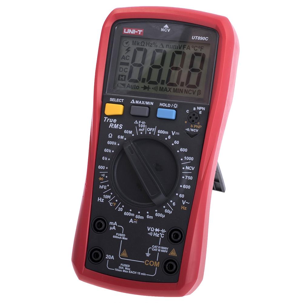 Мультиметр цифровой UNI-T UT890C Красный (10-9-3473467) - фото 2