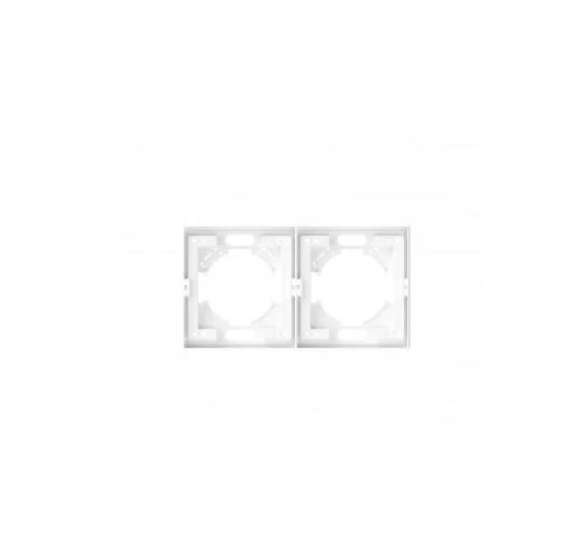 Рамка Videx Nota 2 поста горизонтальная (VF-NT-FR2H-WH)