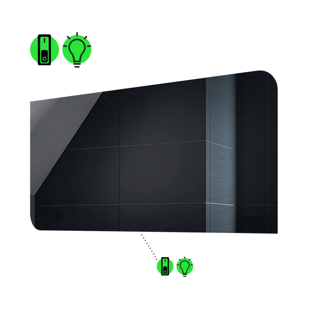 LED-зеркало 90x80 см с механическим включателем Simona (Simonag89)