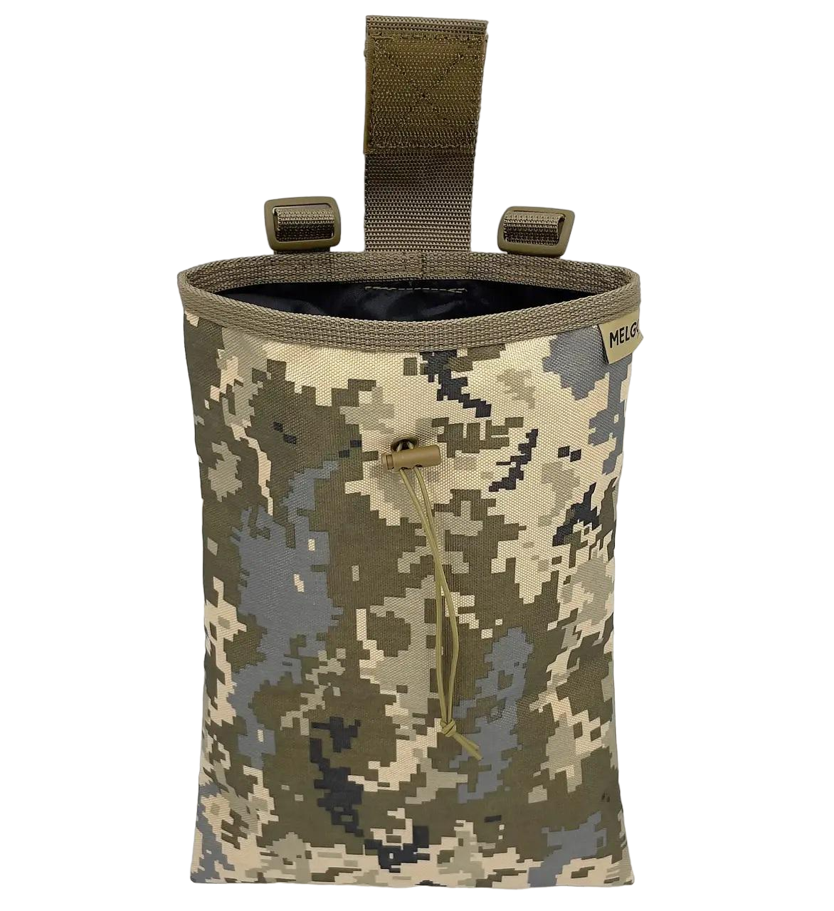 Подсумок для сброса магазинов MELGO Molle поликордура Пиксель (MG_ZBROS_POLY_PIXEL)