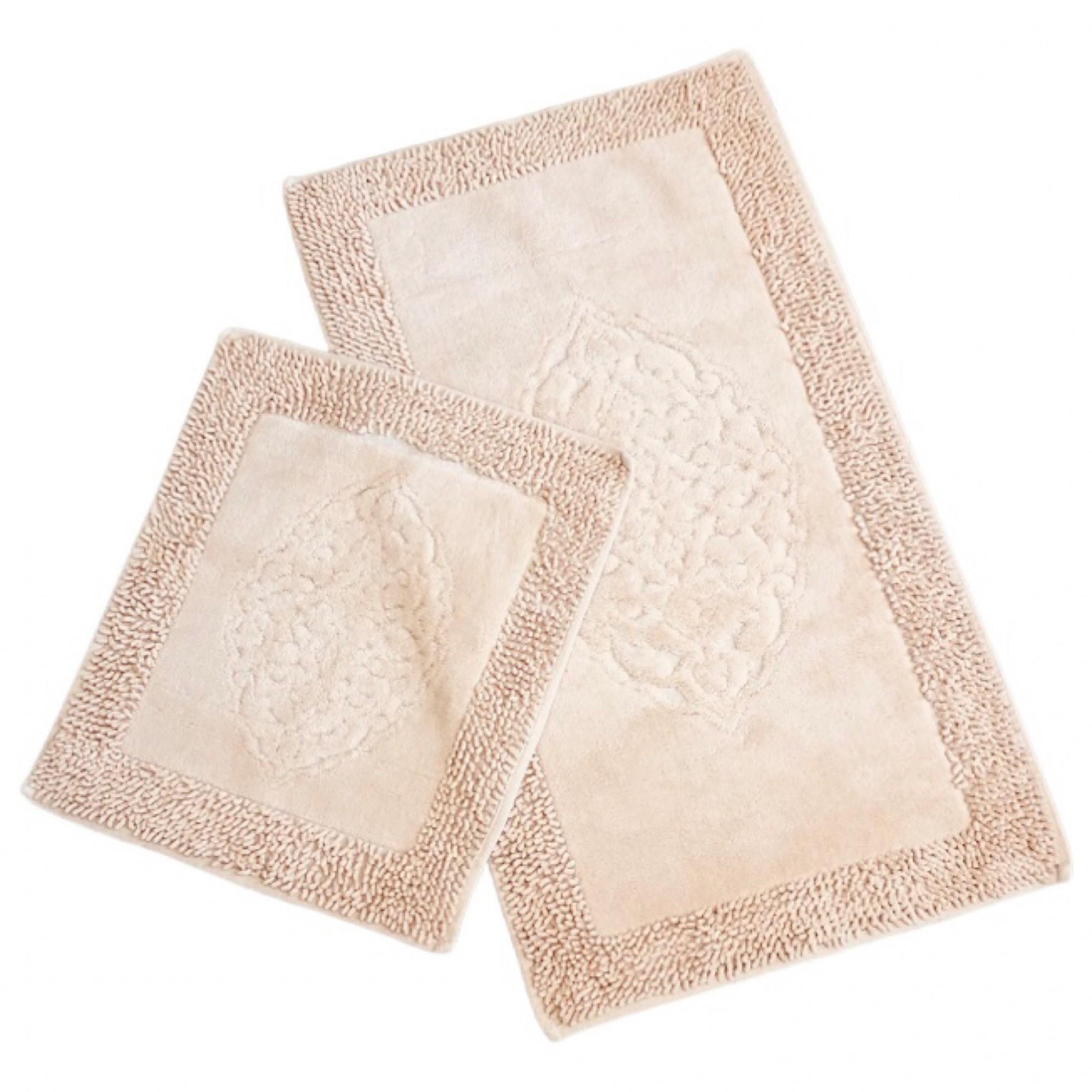 Коврики для ванны и туалета Zerya без выреза хлопок 60х100 см Бежевый (563 Kha) - фото 8 Коврики для ванны и туалета Zerya без выреза хлопок 60х100 см Бежевый (563 Kha) - фото 8