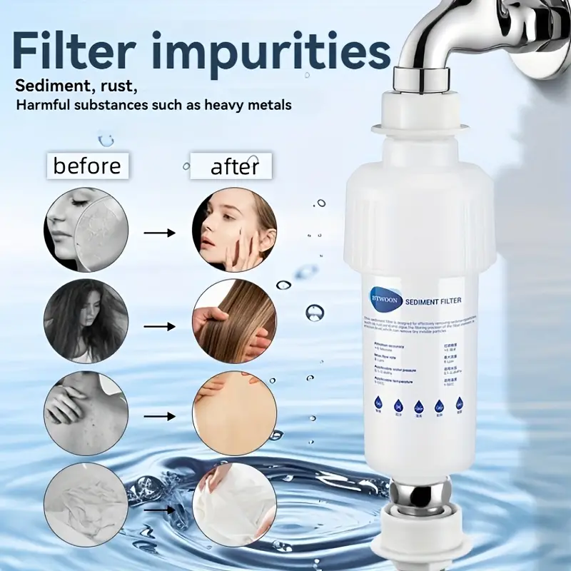 Фильтр для душа и ванной с тремя картриджами - фото 3