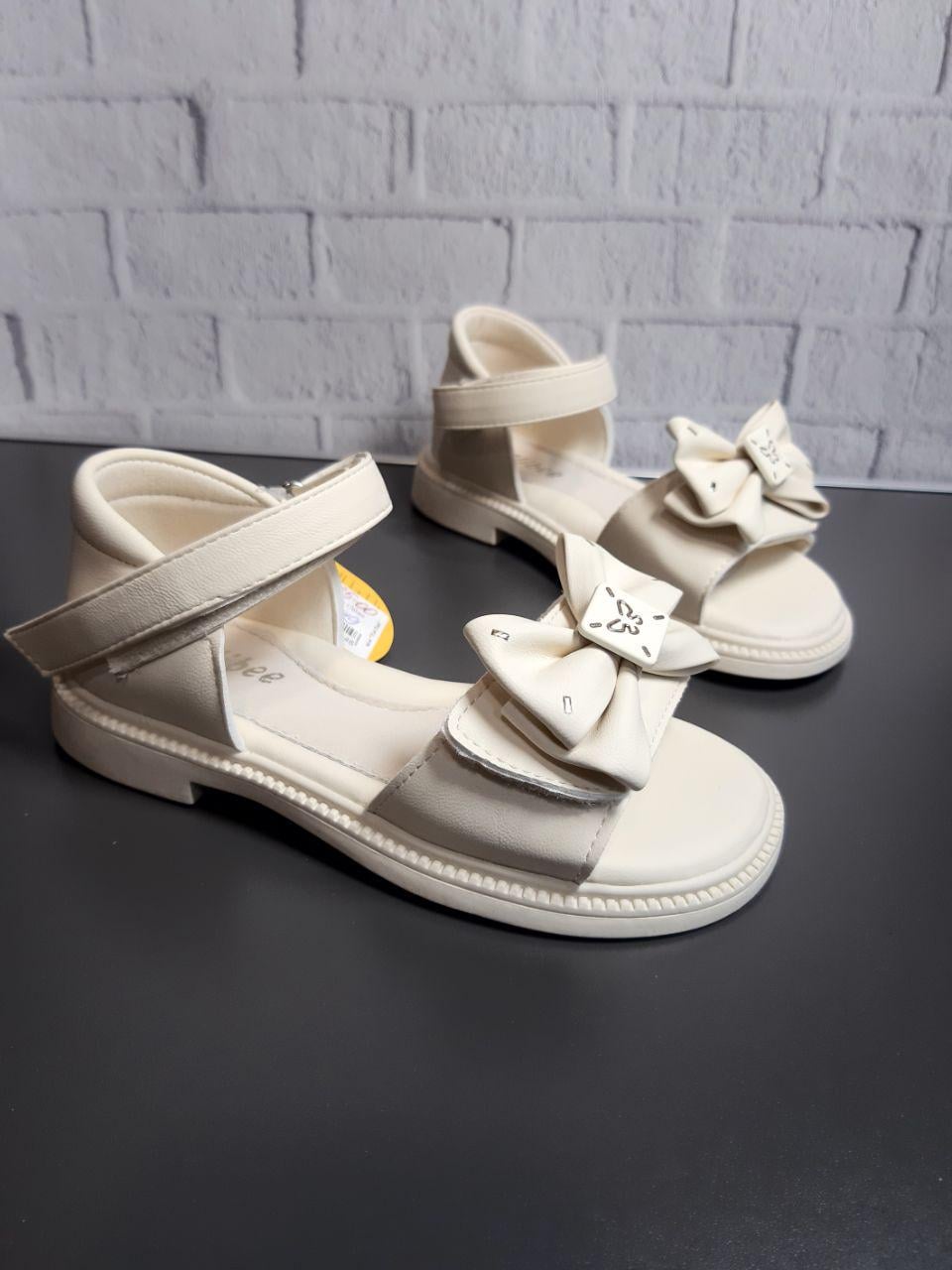 Сандали для девочки Clibee р. 36 22 см Бежевый (173-3 beige)