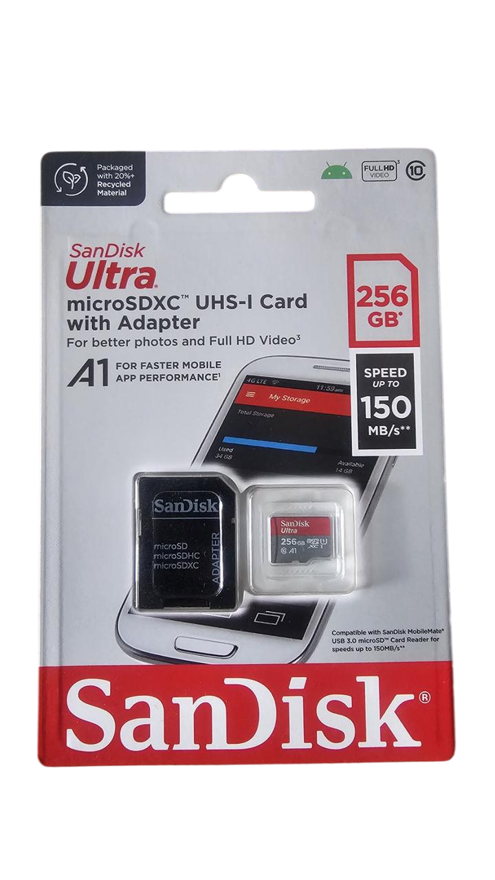 Карта памяти microSDXC UHS-1 SanDisk Ultra 256Gb class 10 A1 150MB/s (2732042699)