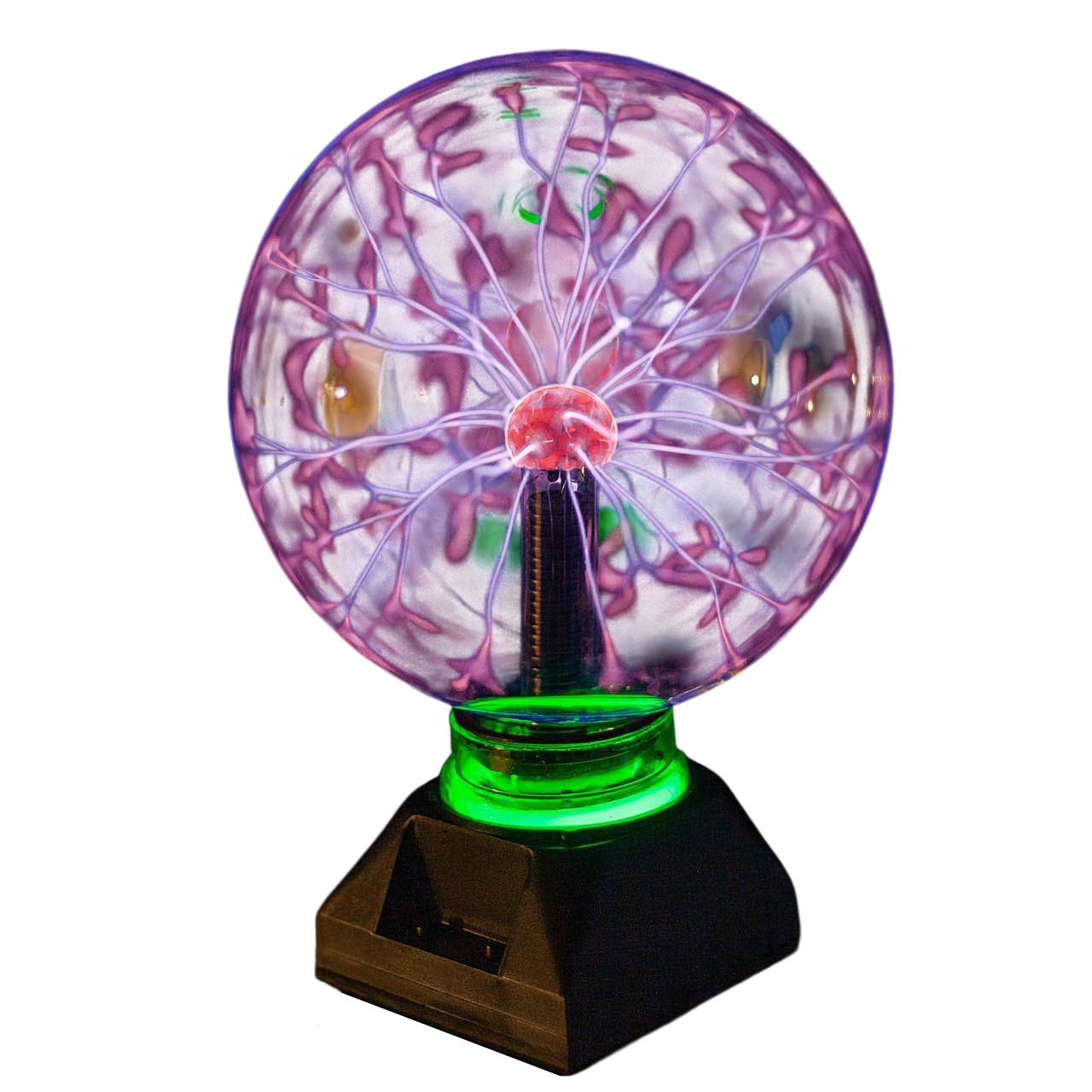 Ночник Шар плазменный Тесла музыкальный с молниями 20 см (1858)