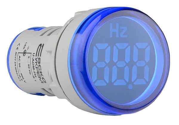 Светосигнальная арматура АСКО-УКРЕМ с индикатором частоты серии U-ADM-Hz круглая ᴓ22 мм Синий (00000055228)