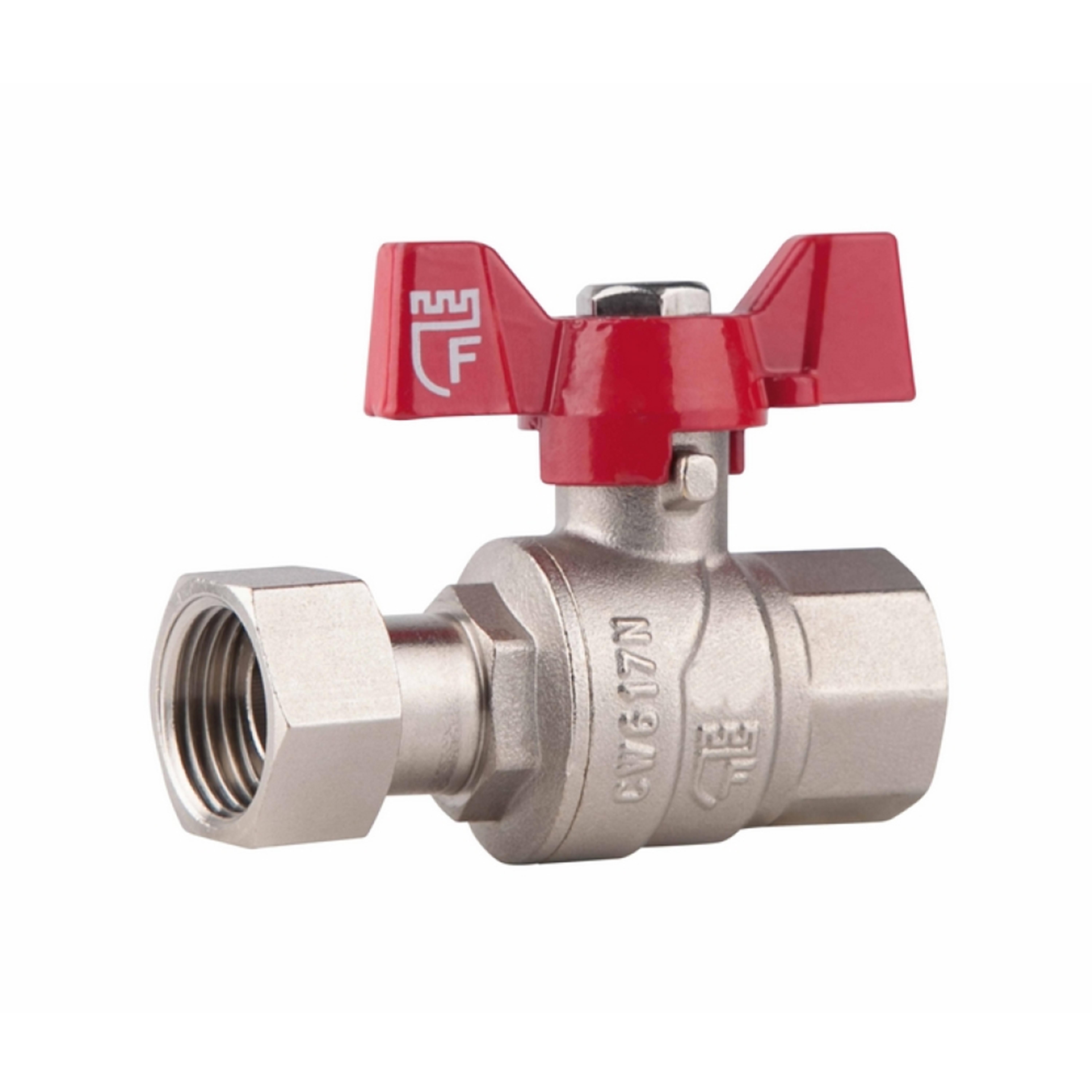 Кран кульовий з накидною гайкою для води прямий SD Forte SF260W15 1/2"х ВР (SD00021092)