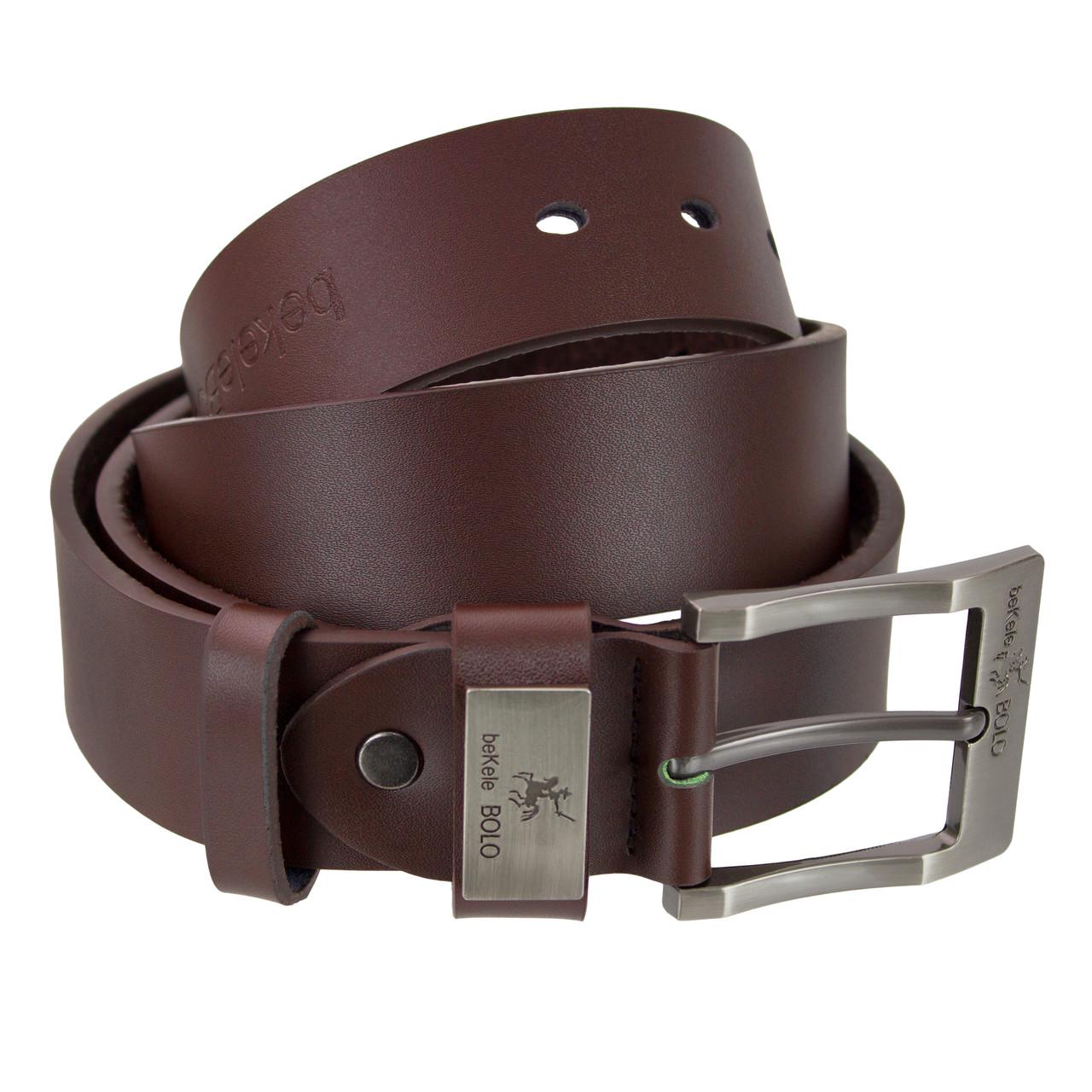 Ремень мужской Bekele Bolo Hawk B-01 эко-кожа 125 см Brown (3_05444) - фото 2