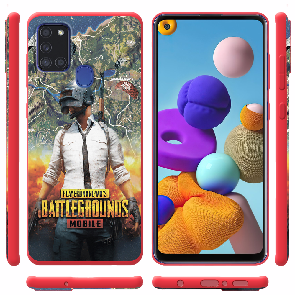 Чехол Boxface Samsung A217 Galaxy A21s PUBG Mobile Красный силикон (40006-up2309-40429) - фото 2