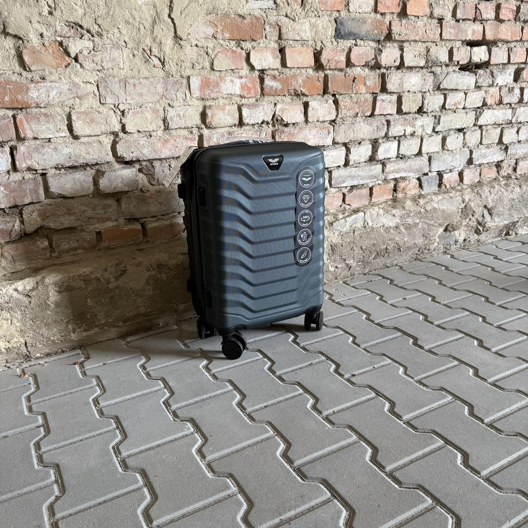 Валіза Wings PEA01 дорожня S Зелений (26557324) - фото 3 Валіза Wings PEA01 дорожня S Зелений (26557324) - фото 3