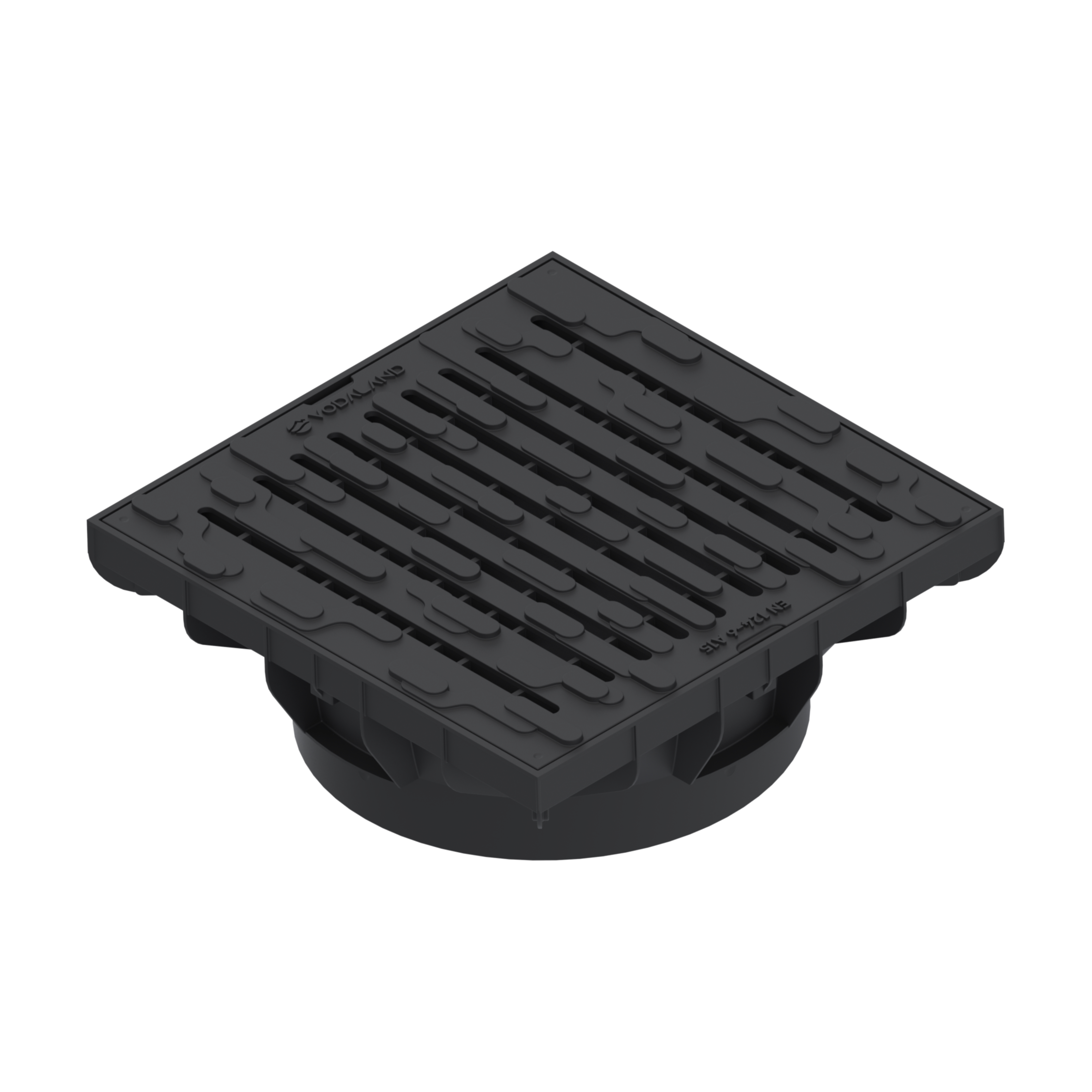 Дождеприемник пластиковый Vodaland плавающий самонивелирующий 400х400 под трубу Ø 315 мм класс А15 (33384-20)