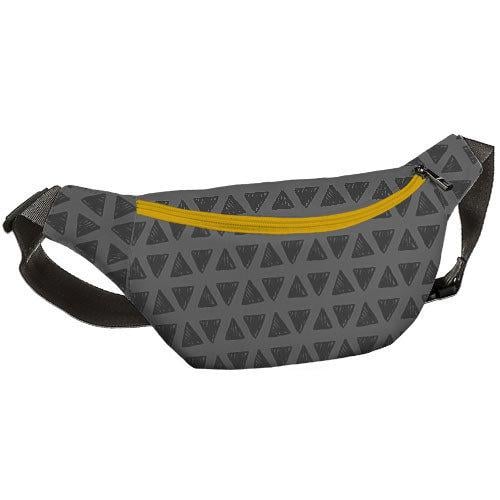 Сумка-бананка через плечо и на пояс Presentville Bumbag Серые треугольники 27х16 см (BB_18J002_ZHL_SE) Сумка-бананка через плечо и на пояс Presentville Bumbag Серые треугольники 27х16 см (BB_18J002_ZHL_SE)