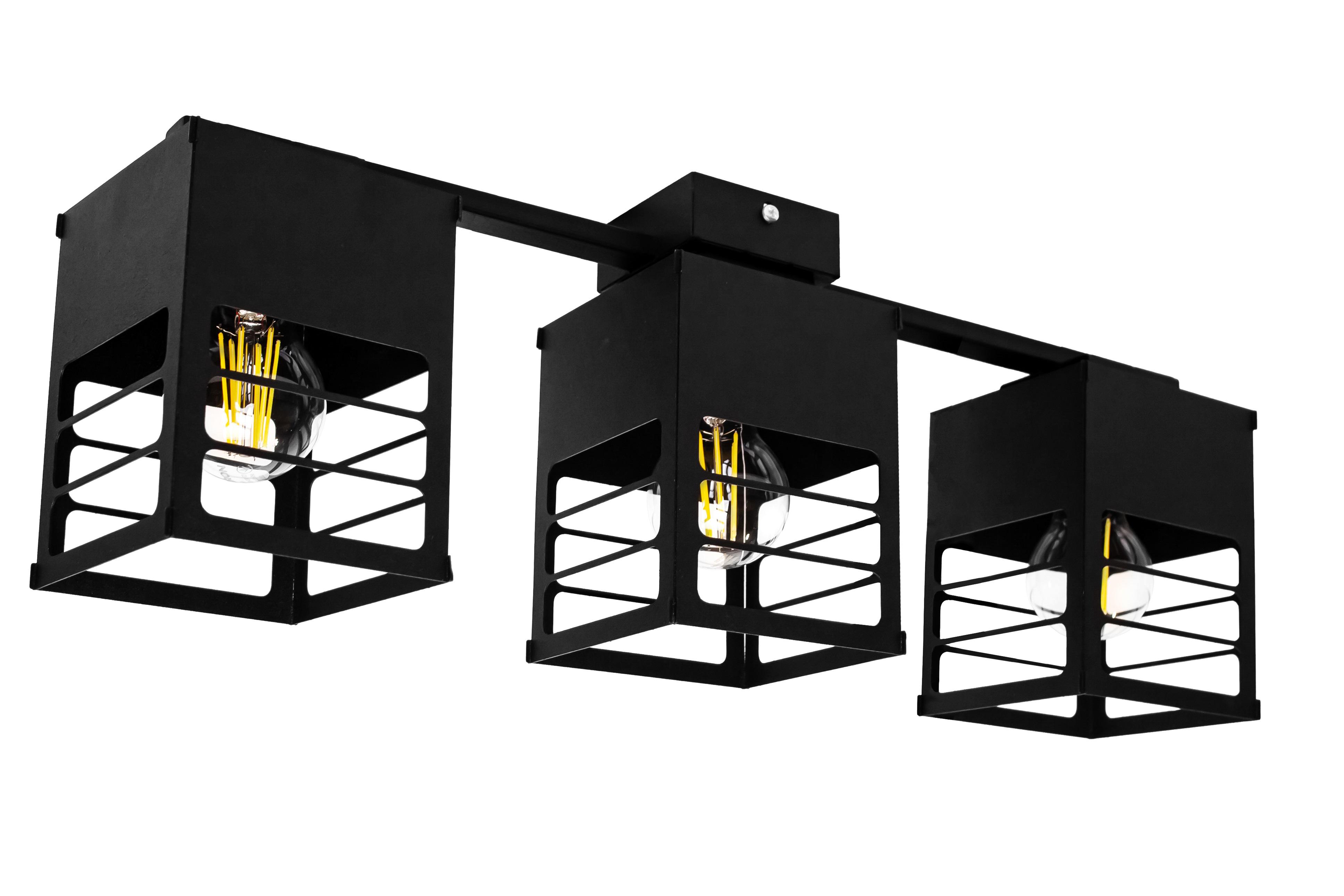 Люстра лофт MSK Electric Urban NL 2310-3 BK на три плафона Черный