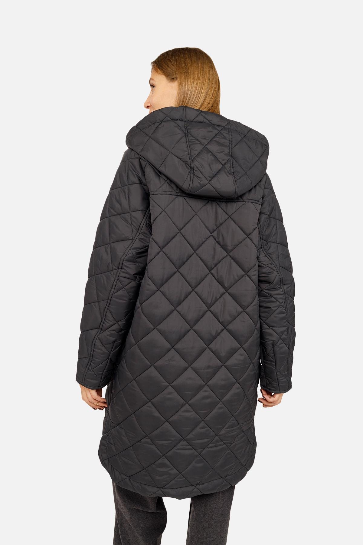 Куртка жіноча ЦБ-00259284 р. 42 Чорний (28422232) - фото 6 Куртка жіноча ЦБ-00259284 р. 42 Чорний (28422232) - фото 6