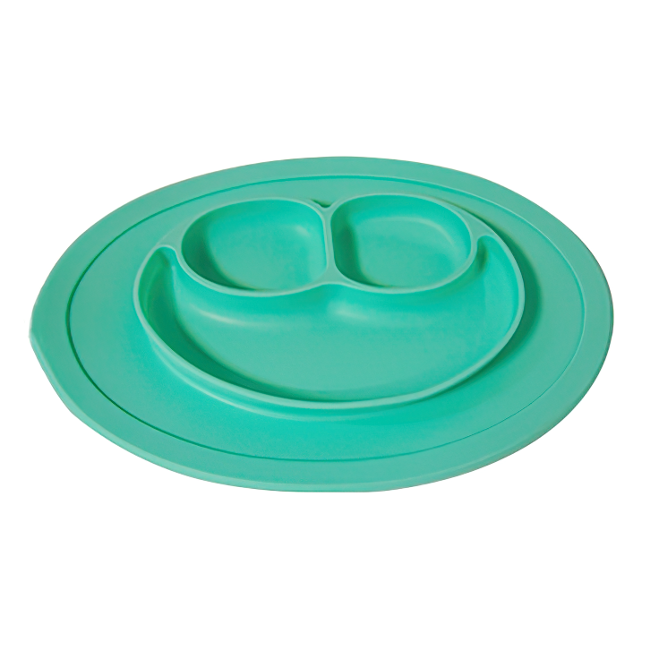 Силіконова дитяча тарілка SNT Смайл Зелений (3200-44) Силіконова дитяча тарілка SNT Смайл Зелений (3200-44)