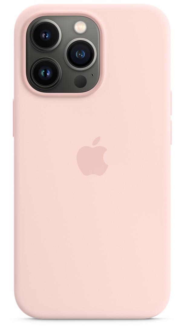 Чехол-накладка Apple Silicone Case with MagSafe for iPhone 13 Pro, Chalk Pink (MM2H3)