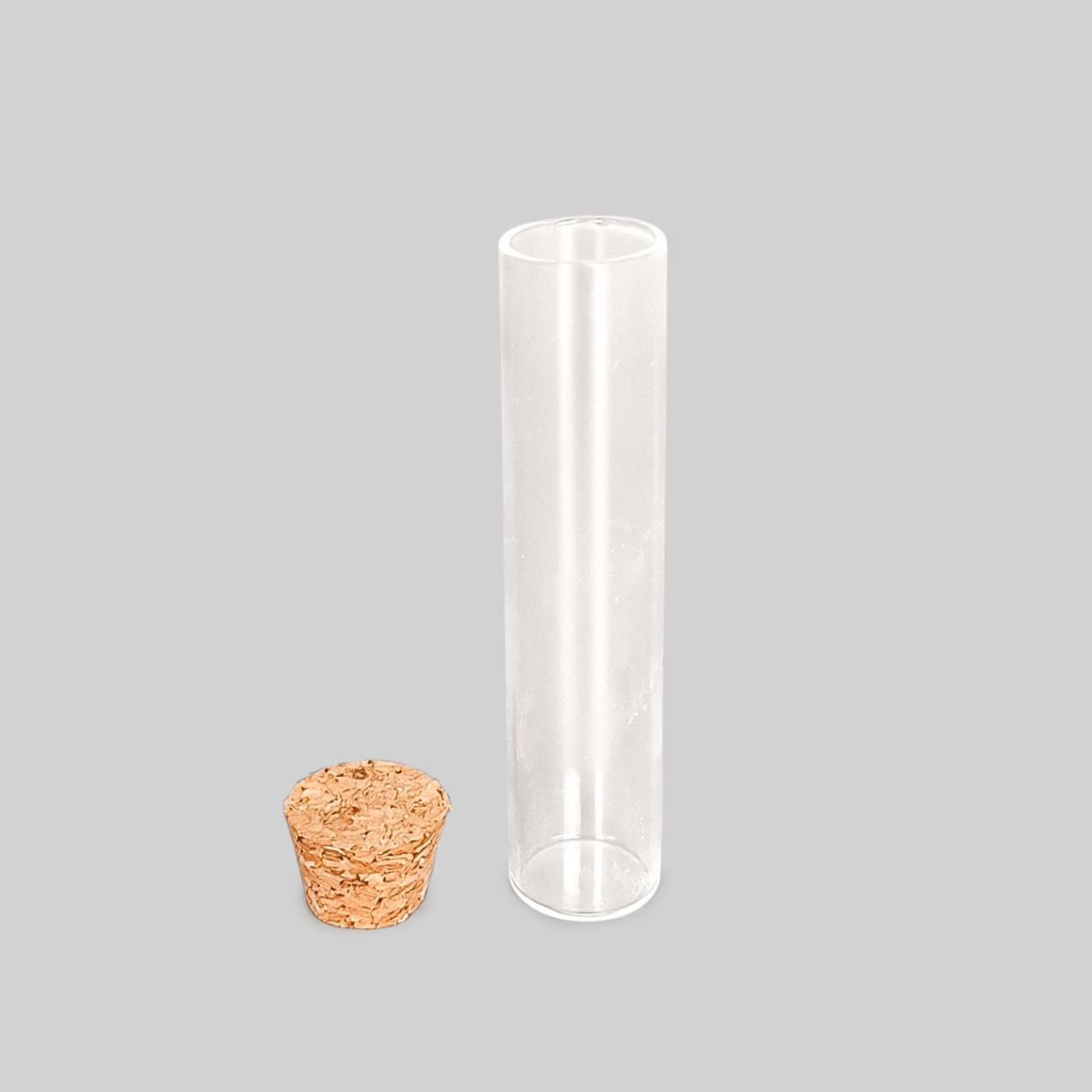 Стеклянная пробирка с плоским дном и деревянной пробкой 70 мм (20315101) - фото 2 Стеклянная пробирка с плоским дном и деревянной пробкой 70 мм (20315101) - фото 2