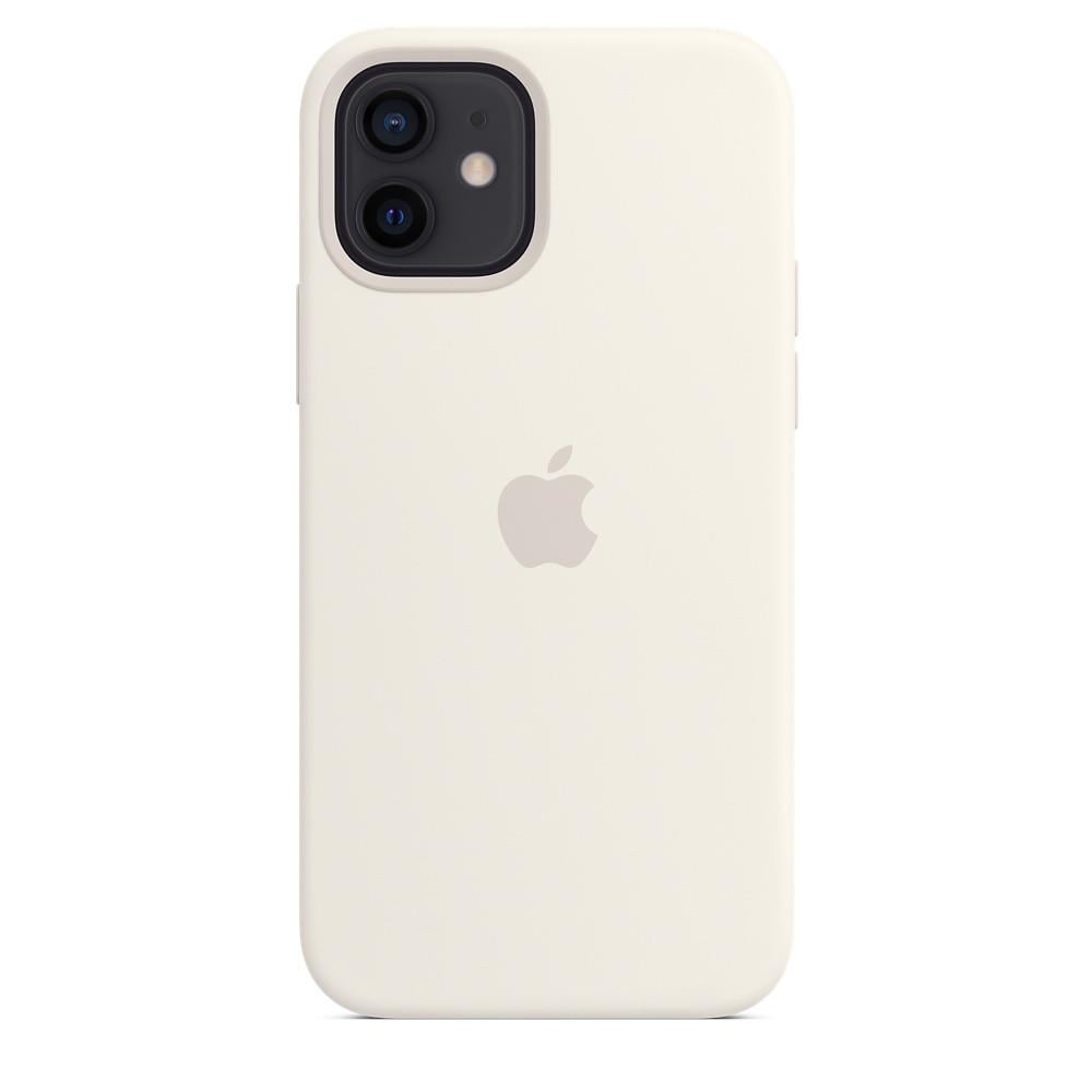 Силиконовый чехол-накладка Apple Silicone Case for iPhone 12 Mini, White (HC)(A) - фото 2